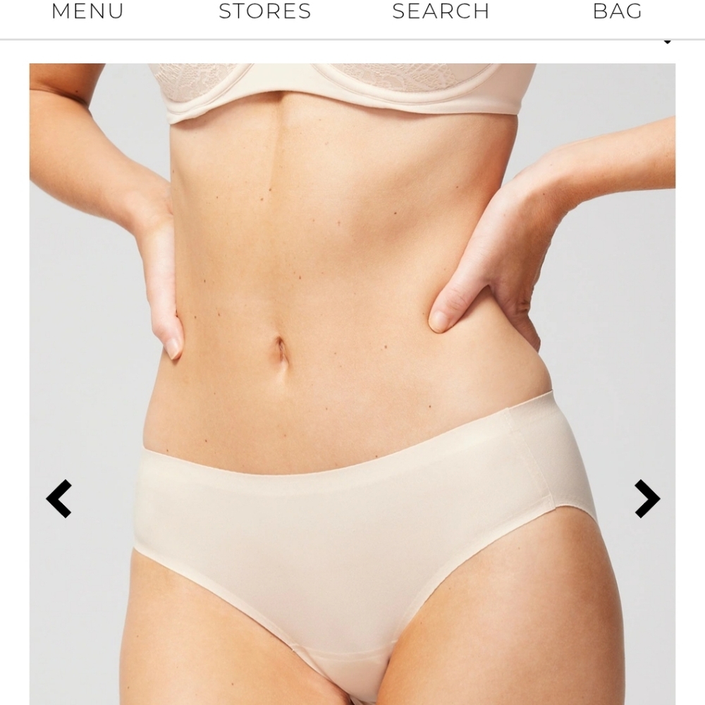NWT SOMA Classic Hipster Soft Stretch In Pale Sand Seemless Briefs Size S